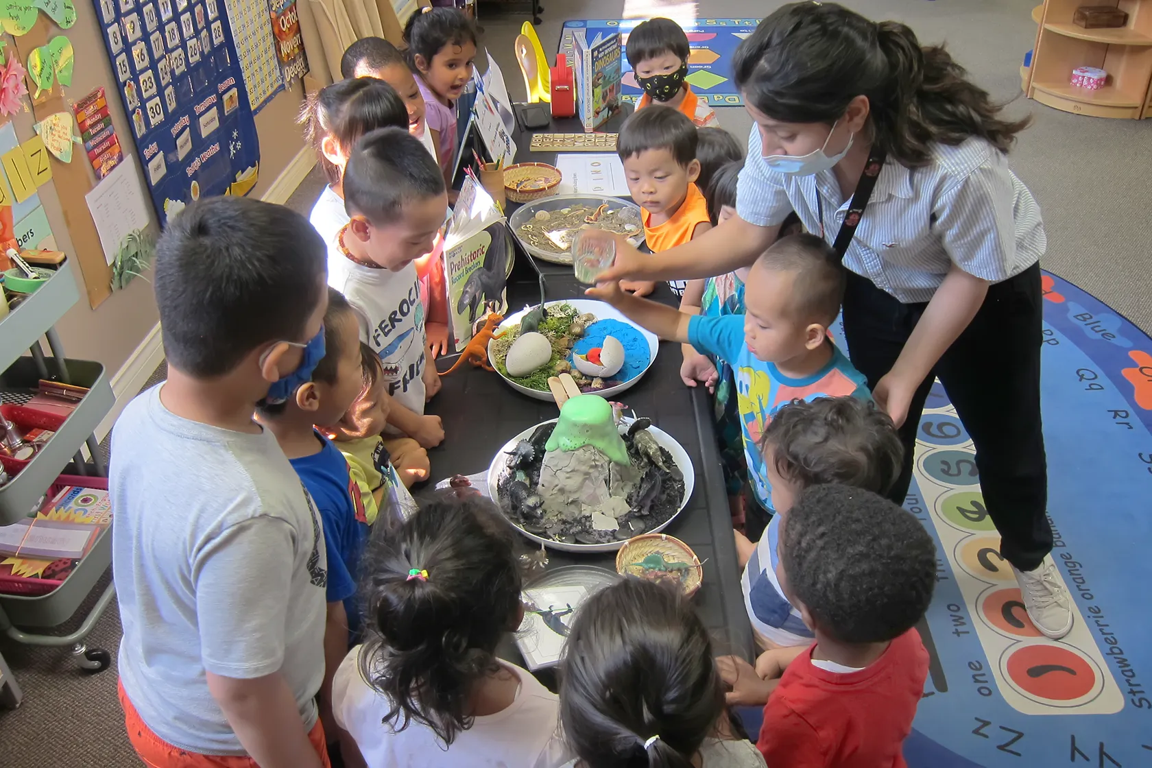 Children exploring the natural world outdoors